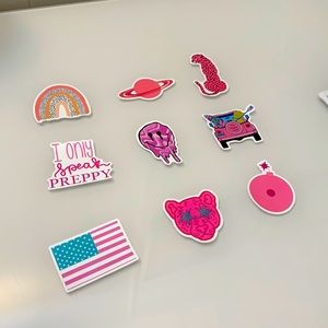 9 pack preppy stickers